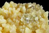 Yellow Calcite Crystal Cluster with Barite - South Dakota #170678-1